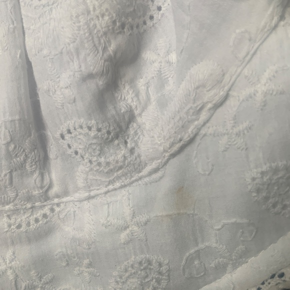 White Broderie Sun Hat NWT - Picture 6 of 7